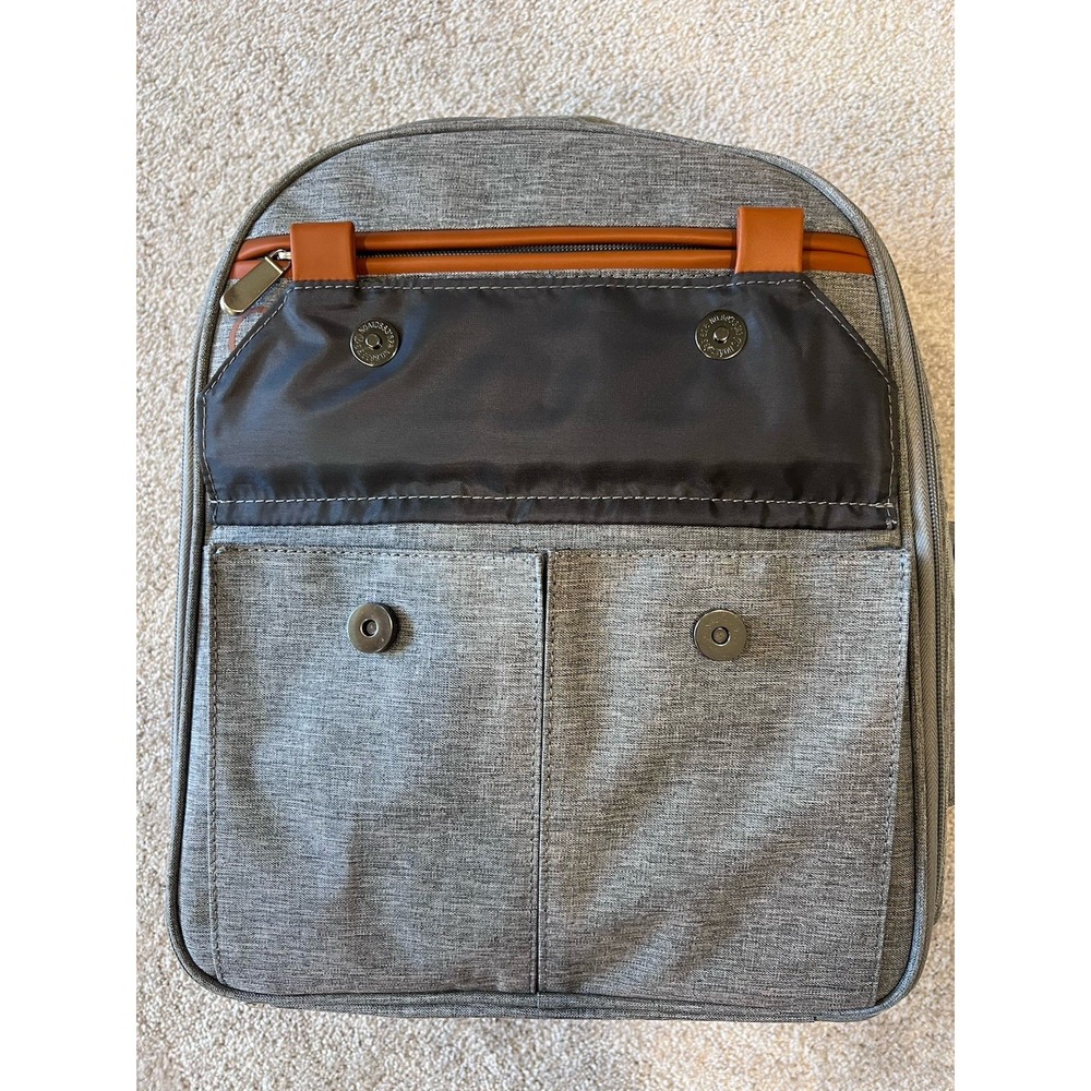 Gray Mr & Mrs Insulated Picnic Backpack - Picture 3 of 13